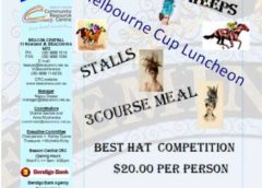 Poster for Melbourne Cup Luncheon in Beacon 2018