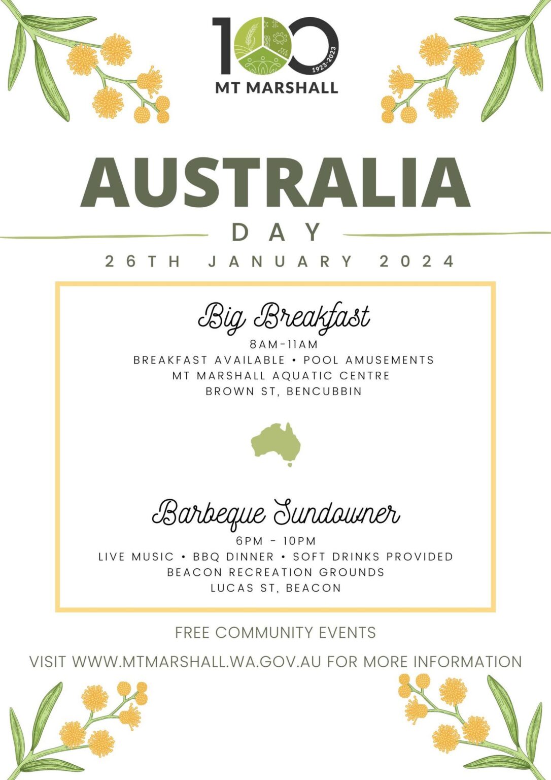 Australia Day Celebrations Beacon WA — free download